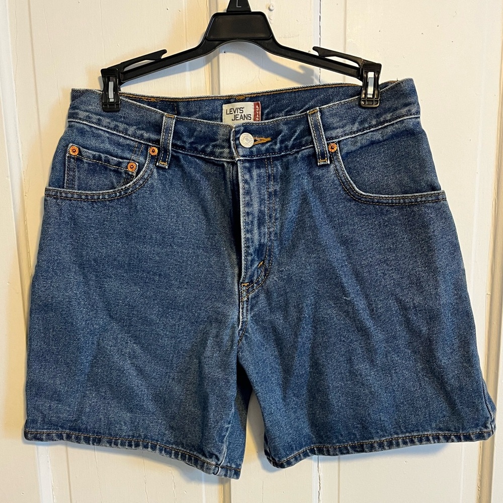 Levis 550 Women's Blue Denim Shorts Red Tag Size 10